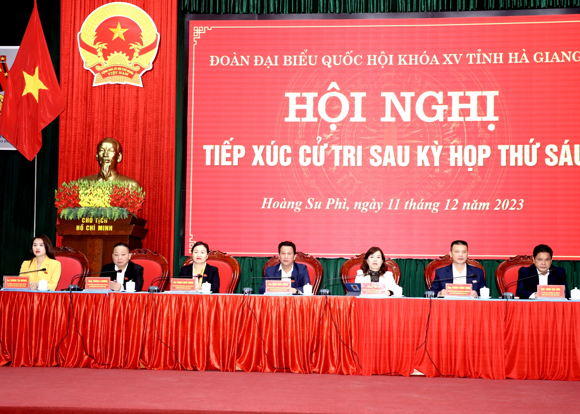 Đoàn ĐBQH khóa XV đơn vị tỉnh Hà Giang tiếp xúc cử tri tại Hoàng Su Phì